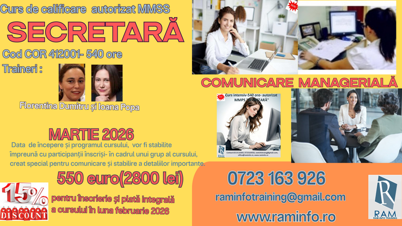 Curs comunicarea eficienta (modul al cursului secretara)- autorizat MMSS